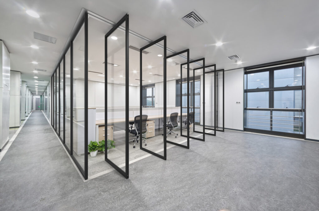 enjoy clear viewing with industry's trimmest aluminum frame, pivoting individual panels -Luminous Illona.