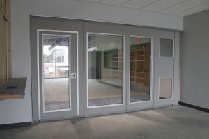 Kwik-Wall movable walls also available with insulated glass units for clear viewing and premium sound control.