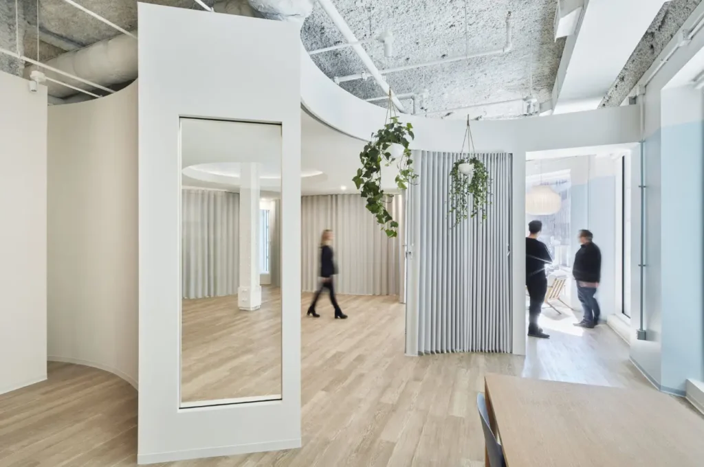 Acoustic Accordion Partitions provide flexible space division